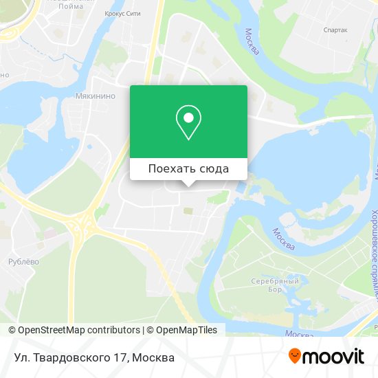 Карта Ул. Твардовского 17