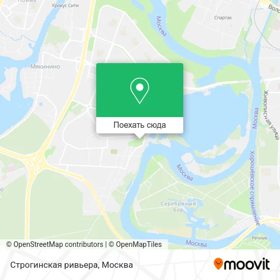 Карта Строгинская ривьера