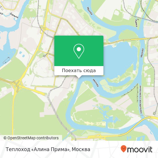 Карта Теплоход «Алина Прима»
