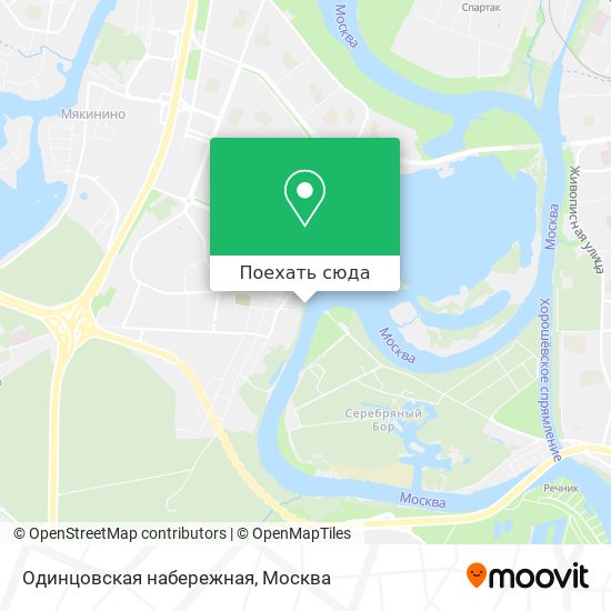 Карта Одинцовская набережная