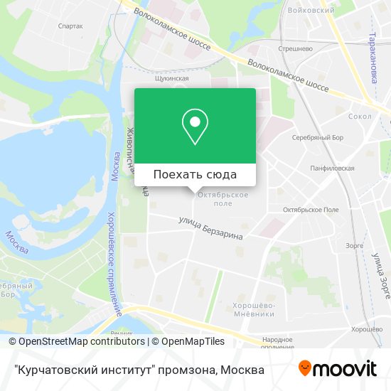 Карта "Курчатовский институт" промзона
