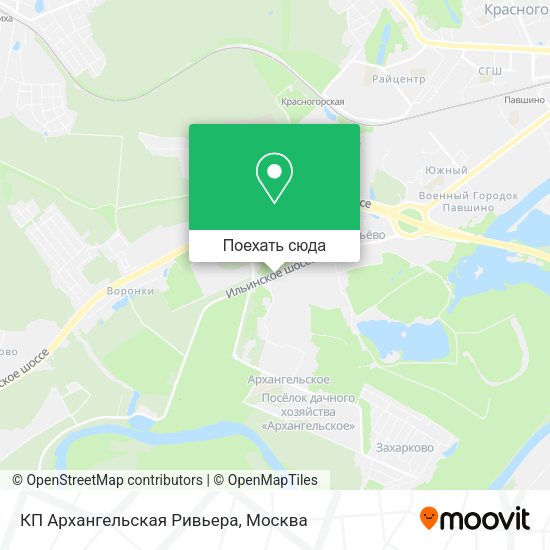 Карта КП Архангельская Ривьера