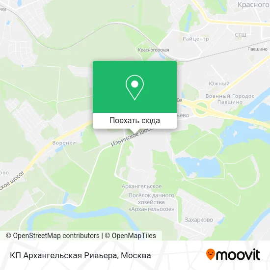 Карта КП Архангельская Ривьера