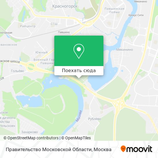 Карта Правительство Московской Области