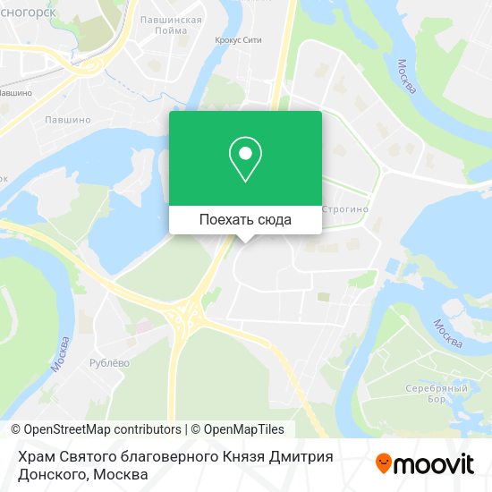 Карта Храм Святого благоверного Князя Дмитрия Донского