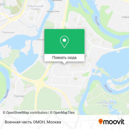 Карта Военная часть ОМОН
