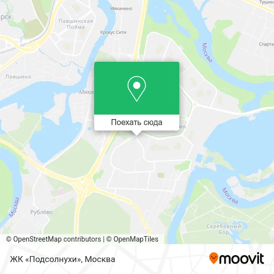 Карта ЖК «Подсолнухи»