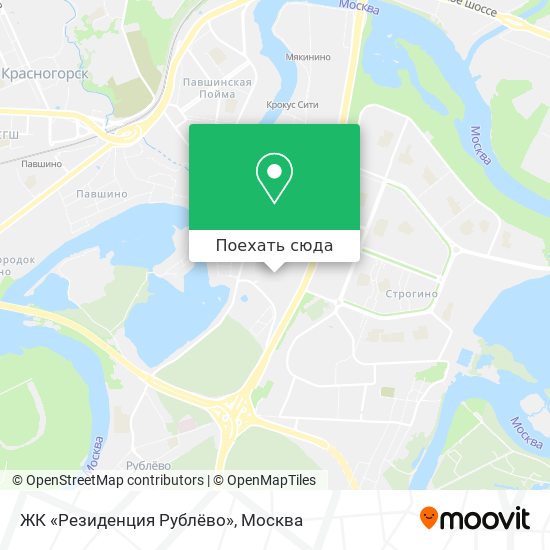 Карта ЖК «Резиденция Рублёво»