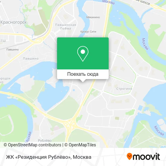 Карта ЖК «Резиденция Рублёво»