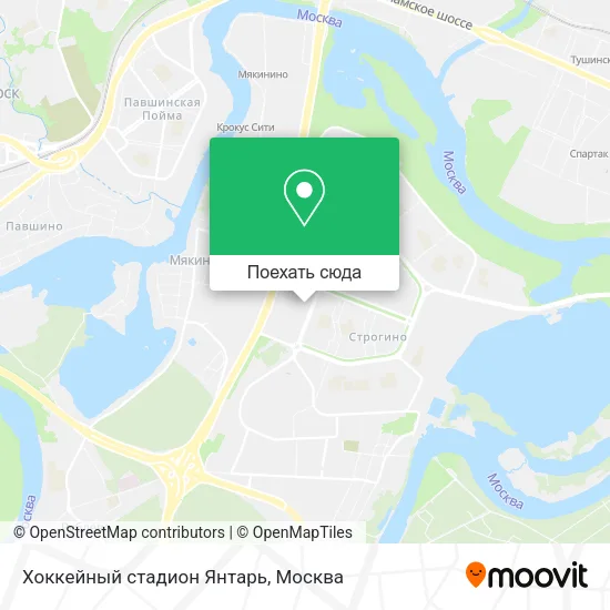 Карта Хоккейный стадион Янтарь