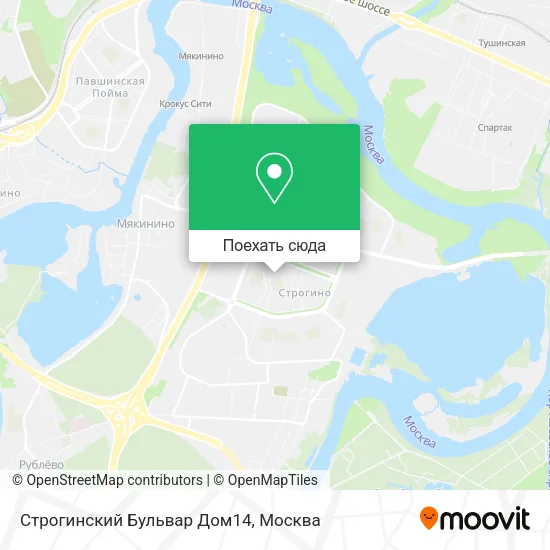 Карта Строгинский Бульвар Дом14