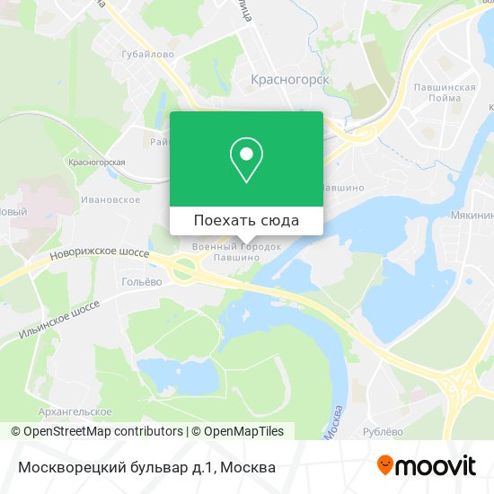 Карта Москворецкий бульвар д.1
