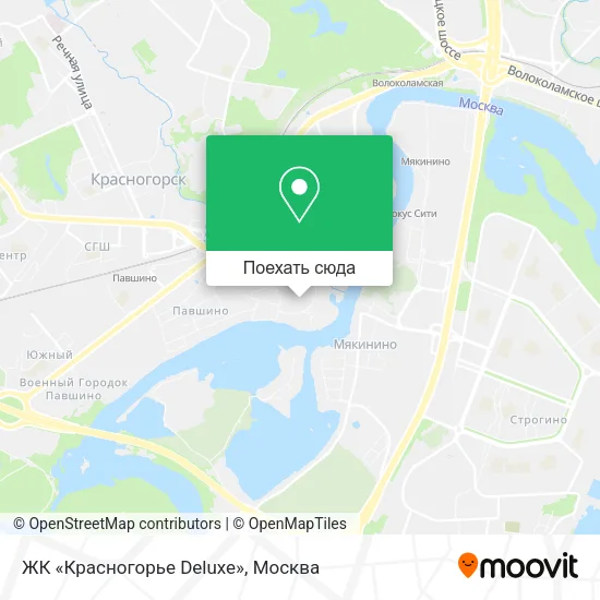 Карта ЖК «Красногорье Deluxe»