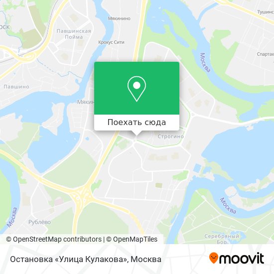 Карта Остановка «Улица Кулакова»