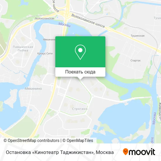 Карта Остановка «Кинотеатр Таджикистан»
