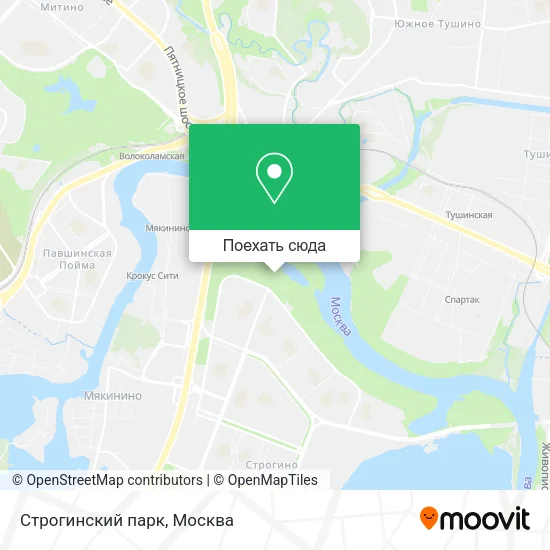 Карта Строгинский парк