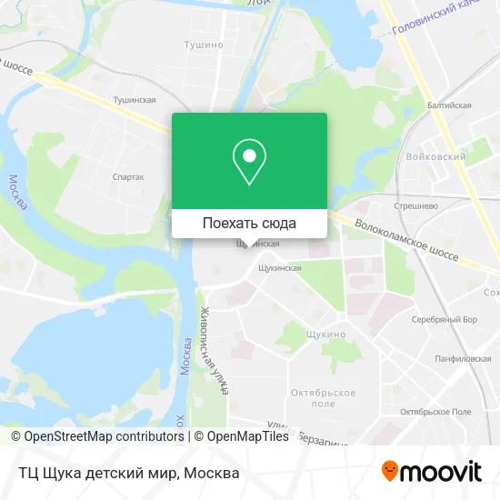 Карта ТЦ Щука детский мир