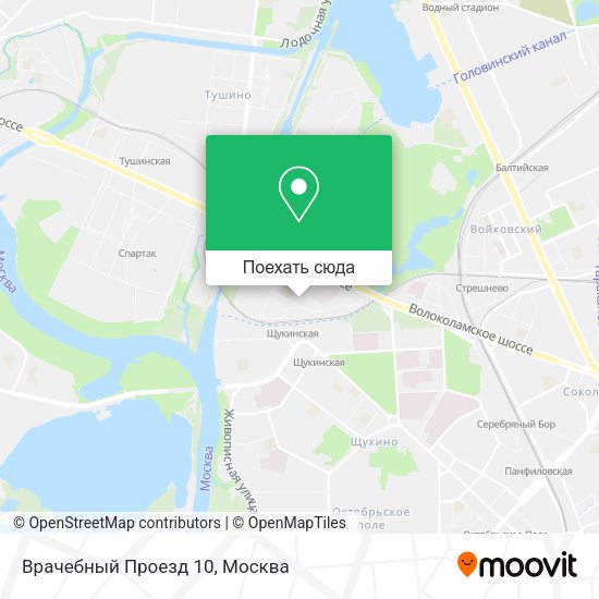 Карта Врачебный Проезд 10