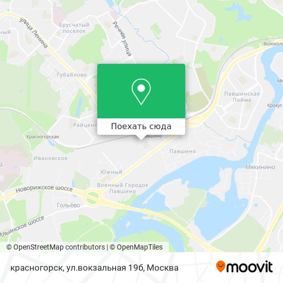 Карта красногорск, ул.вокзальная 19б
