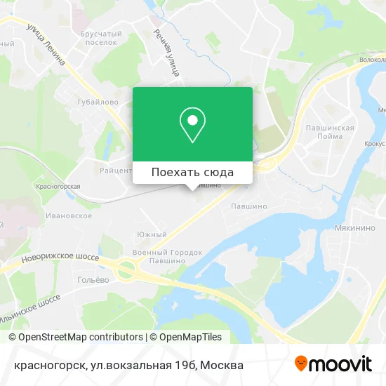 Карта красногорск, ул.вокзальная 19б