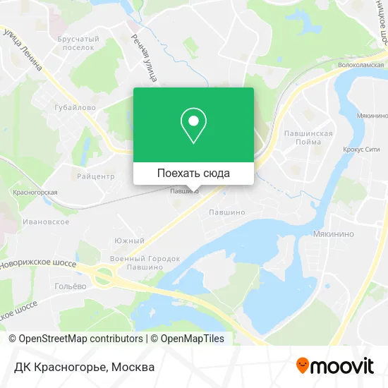 Карта ДК Красногорье