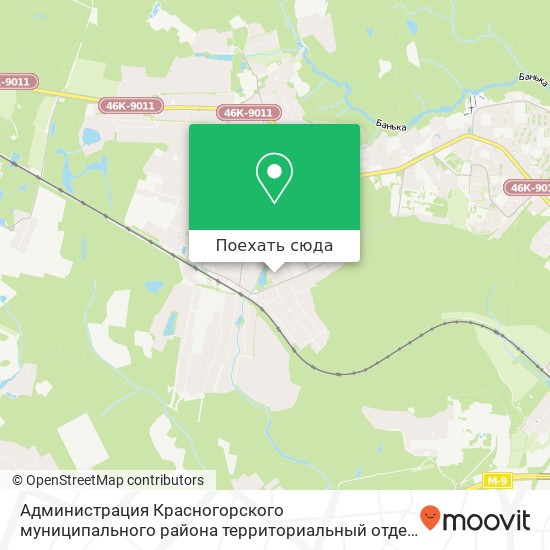 Карта Администрация Красногорского муниципального района территориальный отдел "Опалиха"