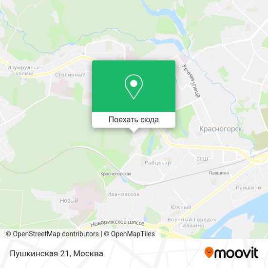 Карта Пушкинская 21