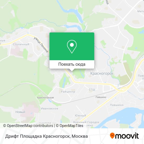 Карта Дрифт Площадка Красногорск
