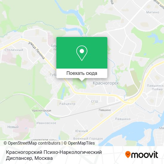 Карта Красногорский Психо-Наркологический Диспансер