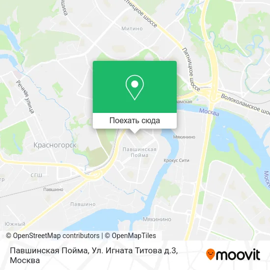 Карта Павшинская Пойма, Ул. Игната Титова д.3