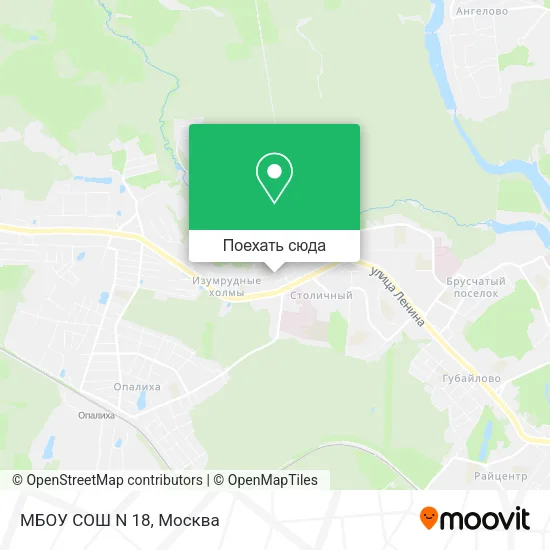 Карта МБОУ СОШ N 18