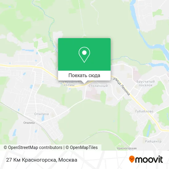 Карта 27 Км Красногорска