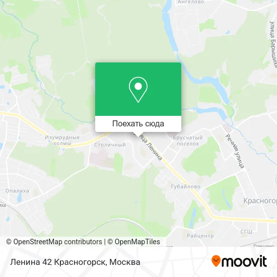 Карта Ленина 42 Красногорск