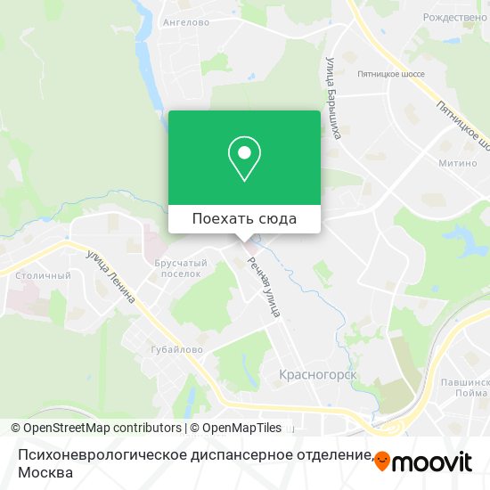 Карта Психоневрологическое диспансерное отделение