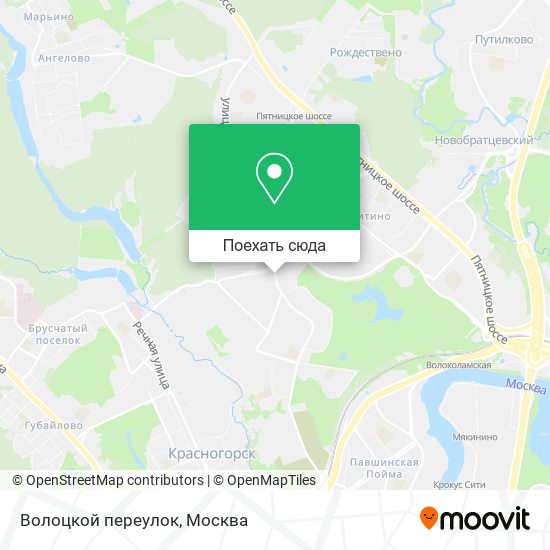 Карта Волоцкой переулок