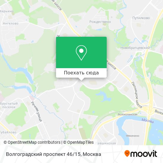 Карта Волгоградский проспект 46/15