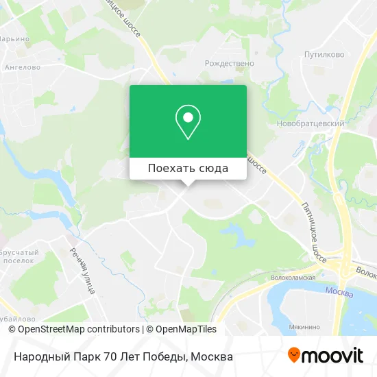 Карта Народный Парк 70 Лет Победы