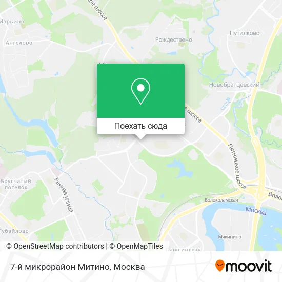 Карта 7-й микрорайон Митино