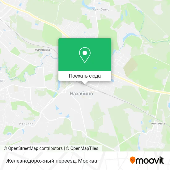 Карта Железнодорожный переезд