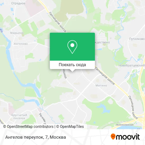 Карта Ангелов переулок,  7