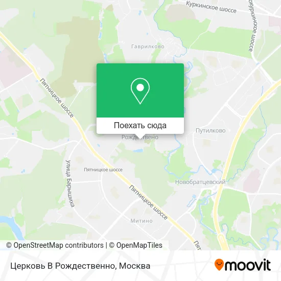 Карта Церковь В Рождественно