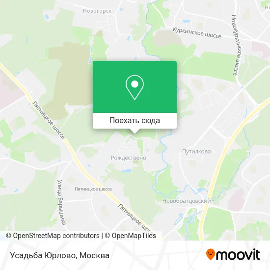 Карта Усадьба Юрлово