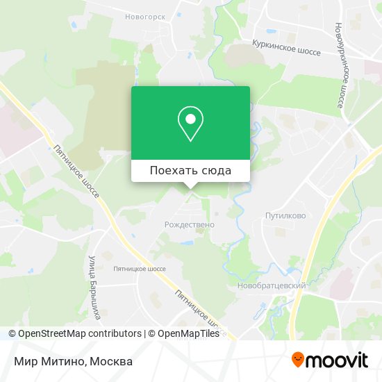 Карта Мир Митино