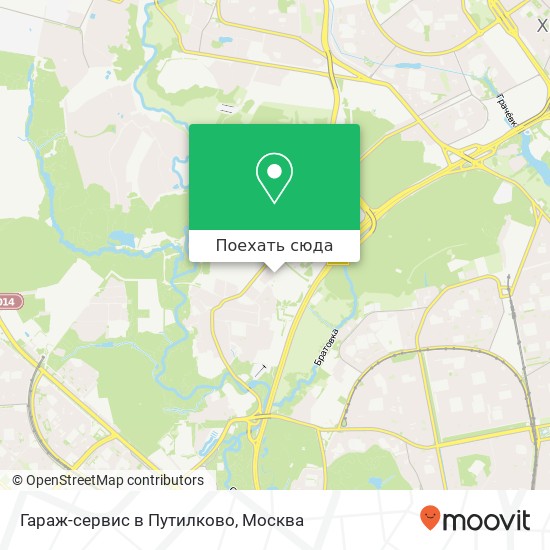 Карта Гараж-сервис в Путилково