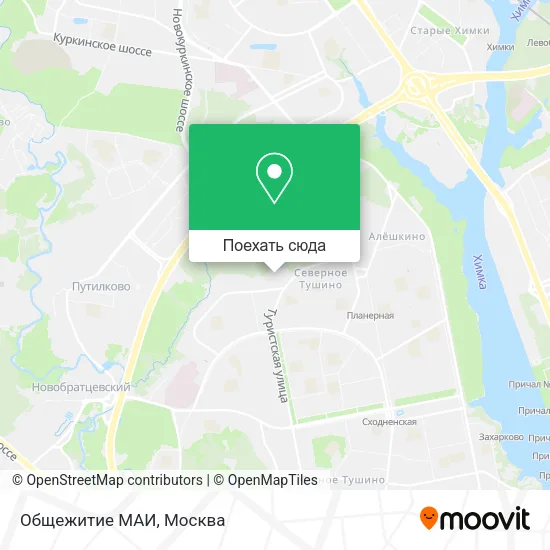 Карта Общежитие МАИ