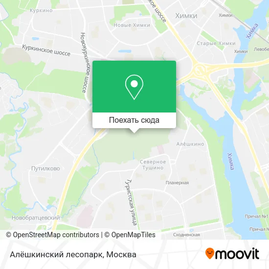 Карта Алёшкинский лесопарк