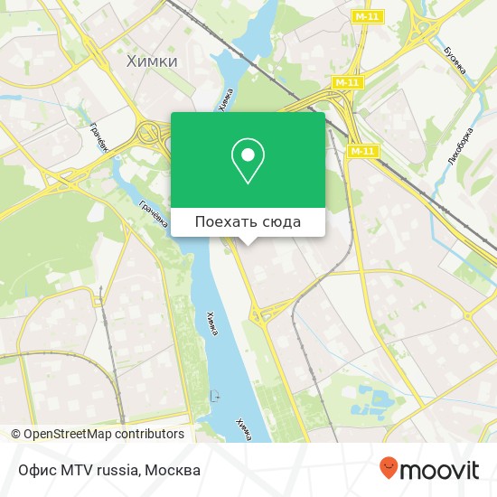 Карта Офис MTV russia