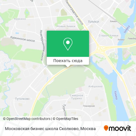 Карта Московская бизнес школа Сколково