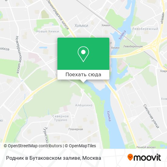 Карта Родник в Бутаковском заливе