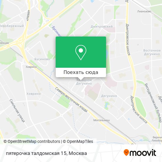 Карта пятерочка талдомская 15